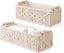 Cestas de almacenamiento de macram� boho marfil - Juego de 2