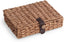 Caja decorativa grande de jacinto de agua con tapa