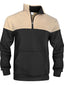 Sudadera con capucha para hombre, diseño de retazos, casual, con cremallera, cuello alto, elegante, estilo urbano, nueva llegada, cálida, para hombre, regalos de Navidad para él
