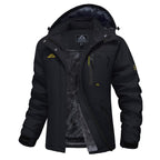 Chaqueta de esquí impermeable para mujer, con capucha, forro polar, cálida, de invierno, para la nieve, cortavientos de montaña, cortavientos de lluvia, cortavientos para otoño, diversión al aire libre
