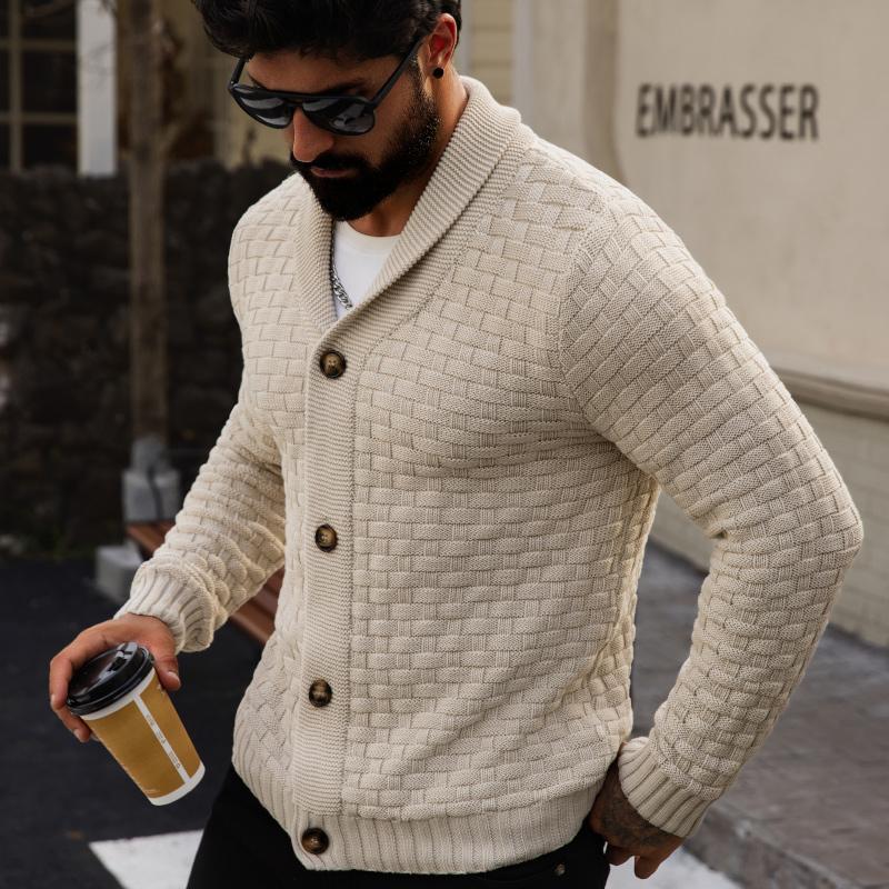 Men's New Fashion Sweater Cardigan, Warm Knitwear for Fall & Winter, Stylish High-End Feel, Perfect for Casual Wear