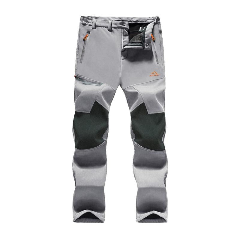 Men's Winter Pants Fleece Lined Ski Snow Pants Water Resistant 4 Zip Pockets Outdoor Work Pants FallFreshness Outdoorfun