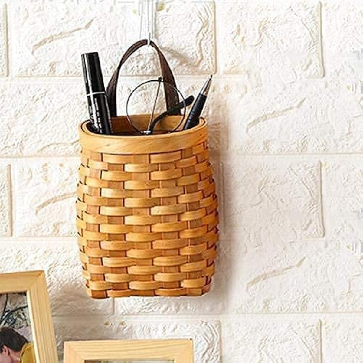 Handwoven Hanging Wicker Basket