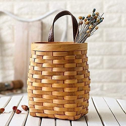 Handwoven Hanging Wicker Basket