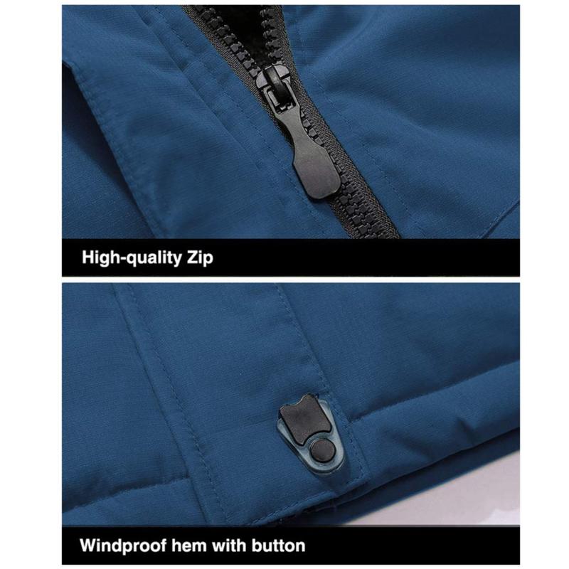 Abrigos de invierno para hombre, chaquetas de esquí y nieve resistentes al agua, chaquetas de forro polar cálidas, parkas, chubasqueros con múltiples bolsillos, ropa deportiva atlética, ropa deportiva al aire libre, diversión al aire libre