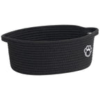 Cesta tejida para mascotas y guarder�a en color marr�n mixto