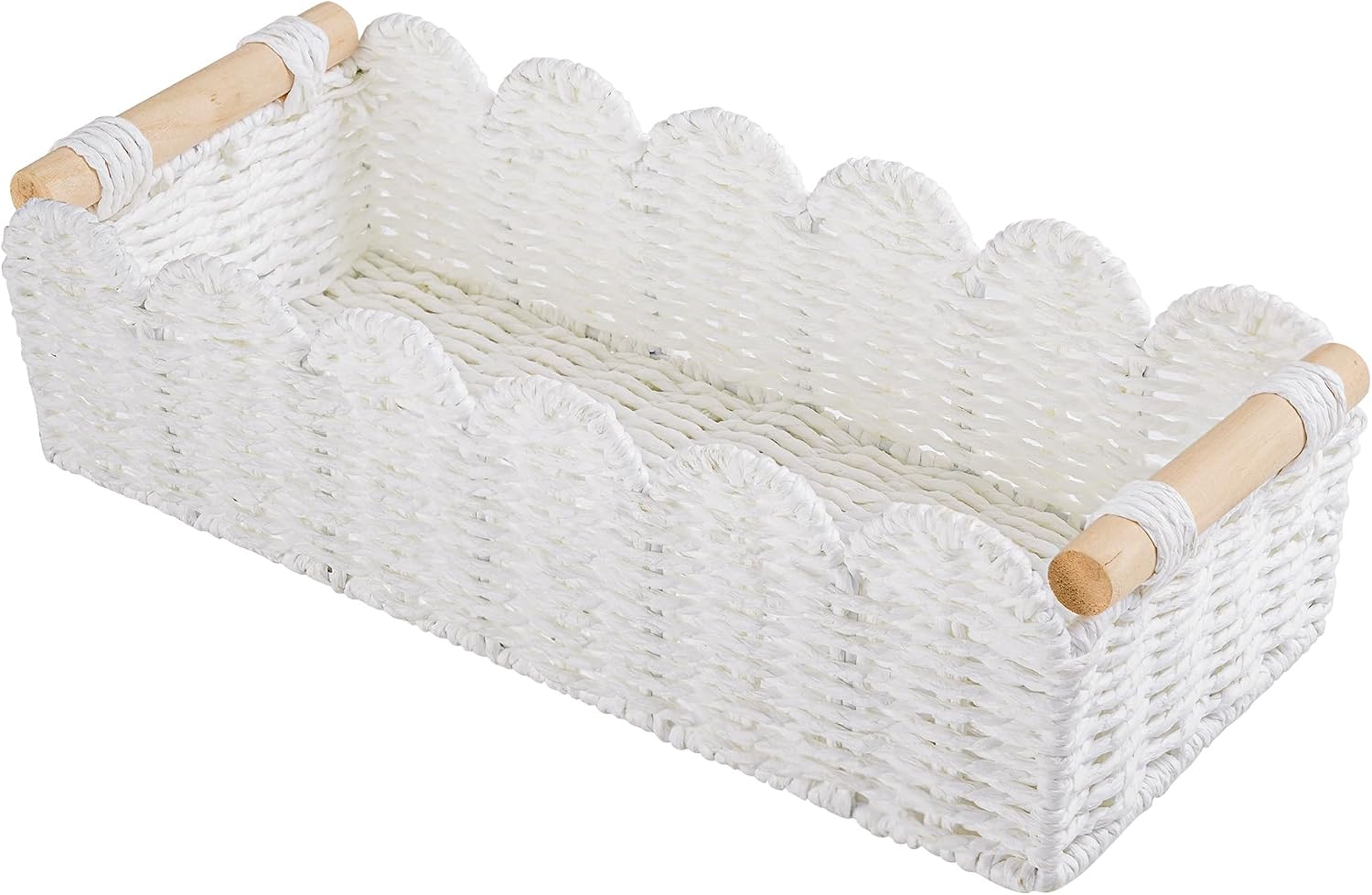 Cesta de almacenamiento de papel higi�nico de mimbre