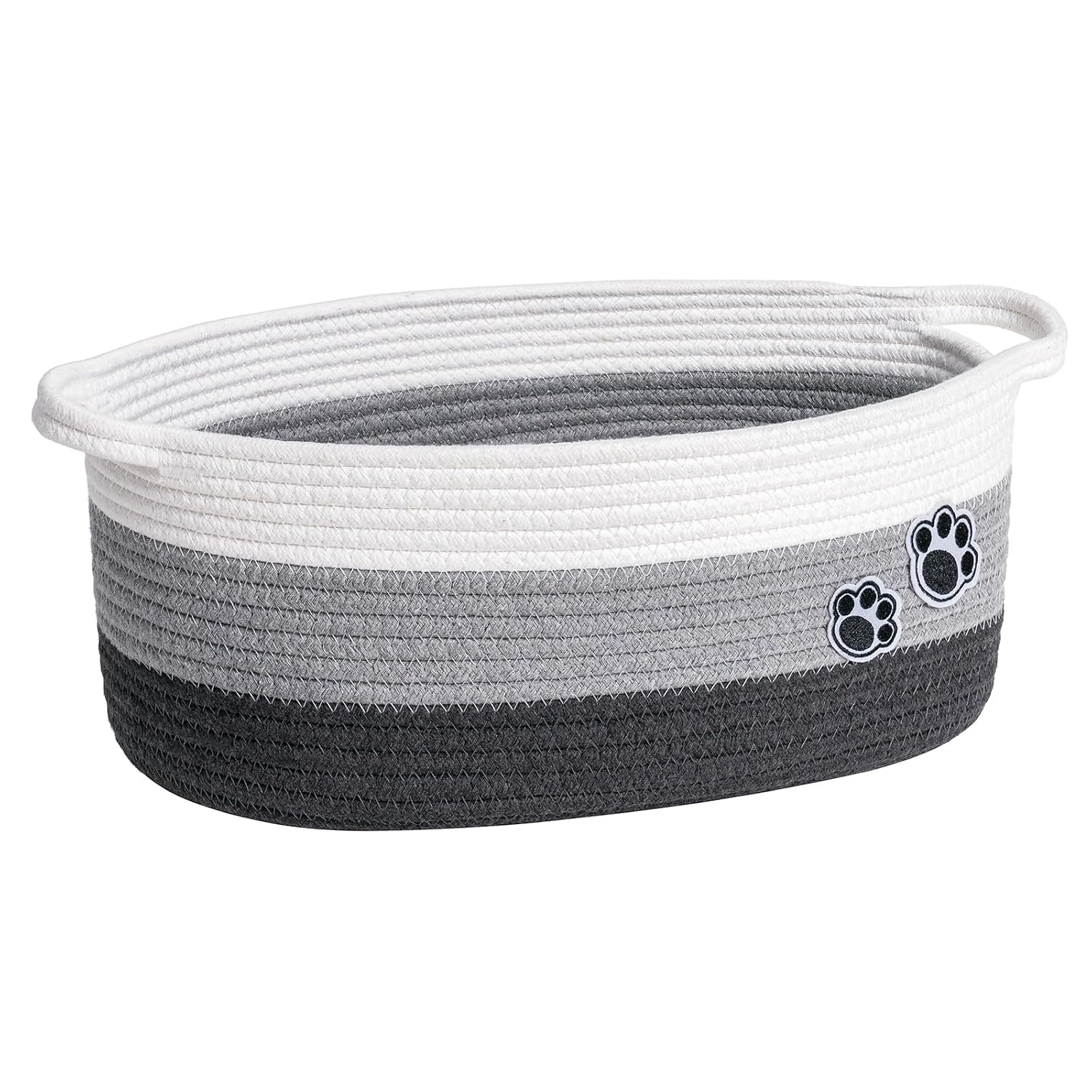 Cesta tejida para mascotas y guarder�a en color marr�n mixto