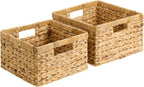 Medium Water Hyacinth Storage Baskets - Set of 2
