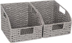 Water Hyacinth Pantry Baskets - Set of 2