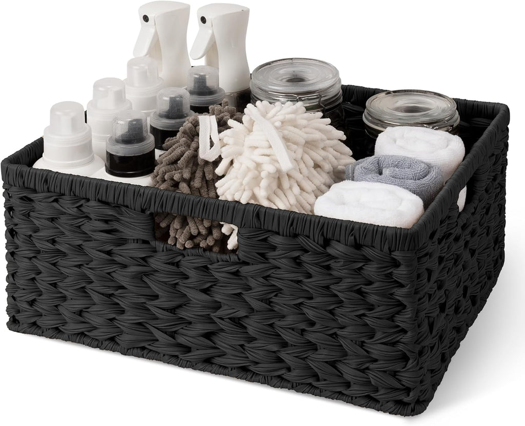 Wicker Storage Baskets for Shelves