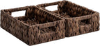Medium Water Hyacinth Storage Baskets - Set of 2