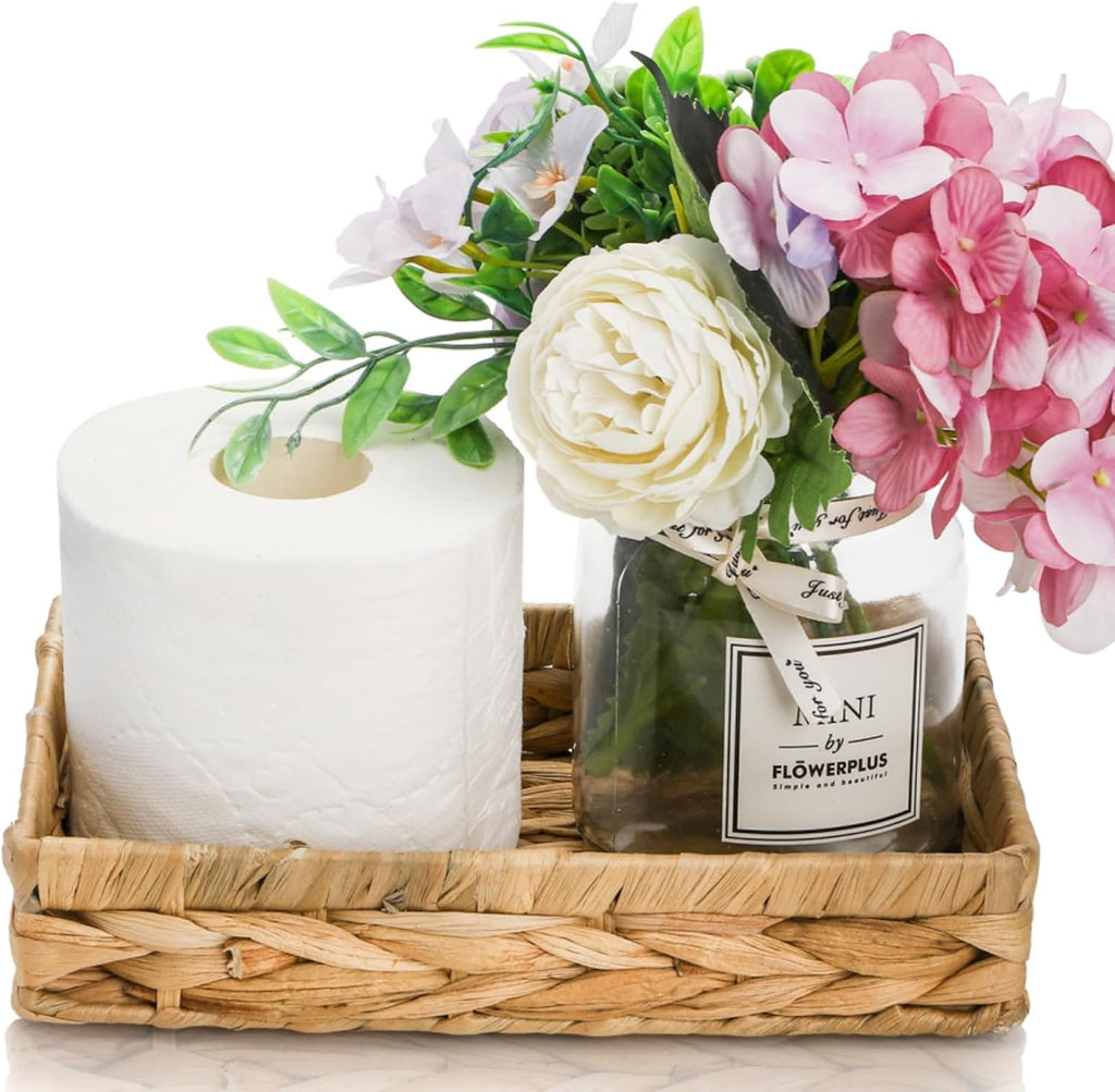 Water Hyacinth Vanity Trays - Set of 3