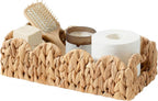 Cesta de papel higi�nico de jacinto de agua con asas