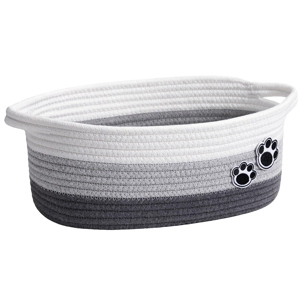 Cesta tejida para mascotas y guarder�a en color marr�n mixto