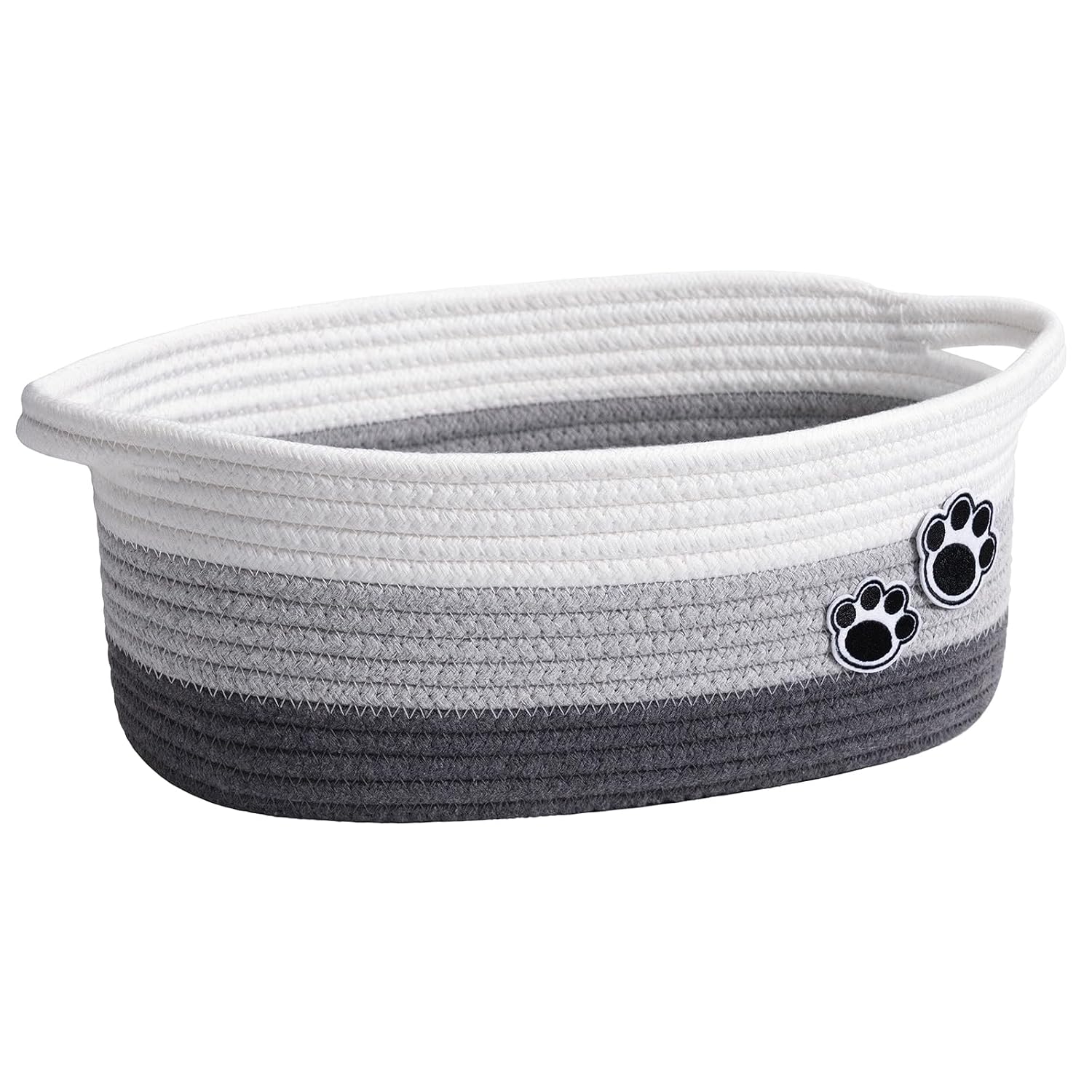 Cesta tejida para mascotas y guarder�a en color marr�n mixto