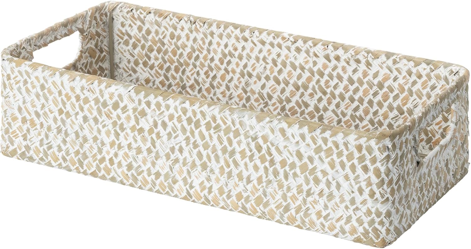 Cesta de papel higi�nico de jacinto de agua con asas