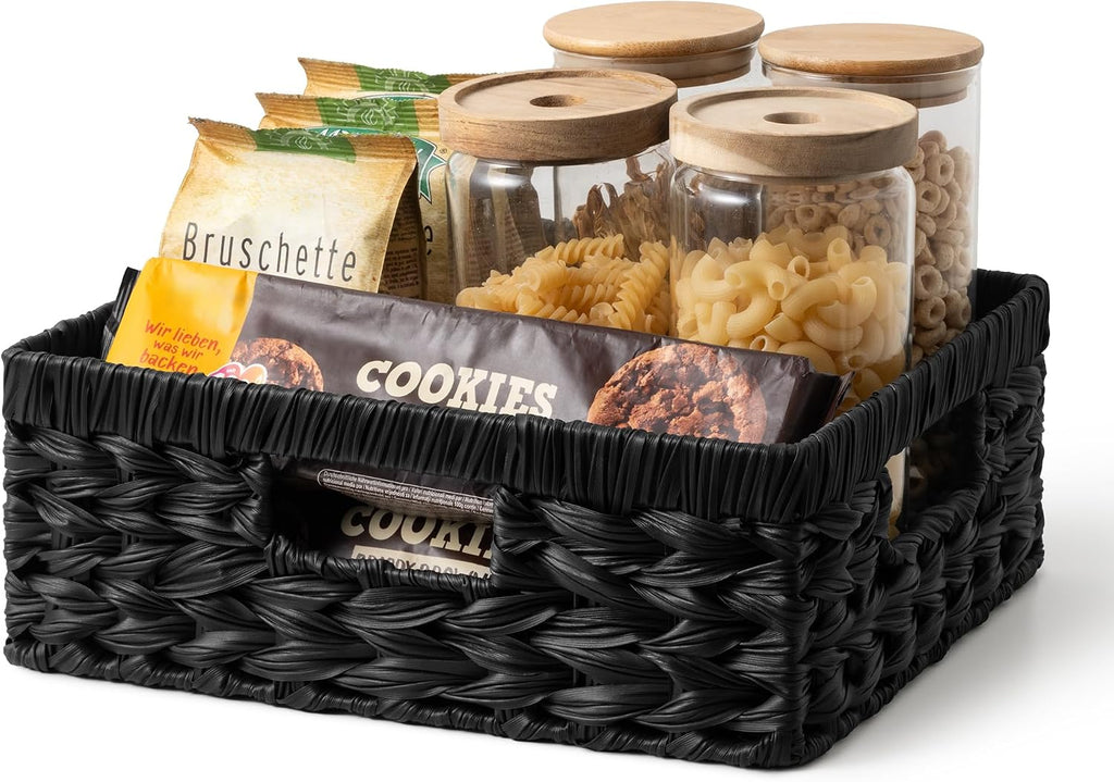 Wicker Storage Baskets for Shelves
