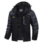 Abrigos de invierno para hombre, chaquetas de esquí y nieve resistentes al agua, chaquetas de forro polar cálidas, parkas, chubasqueros con múltiples bolsillos, ropa deportiva atlética, ropa deportiva al aire libre, diversión al aire libre