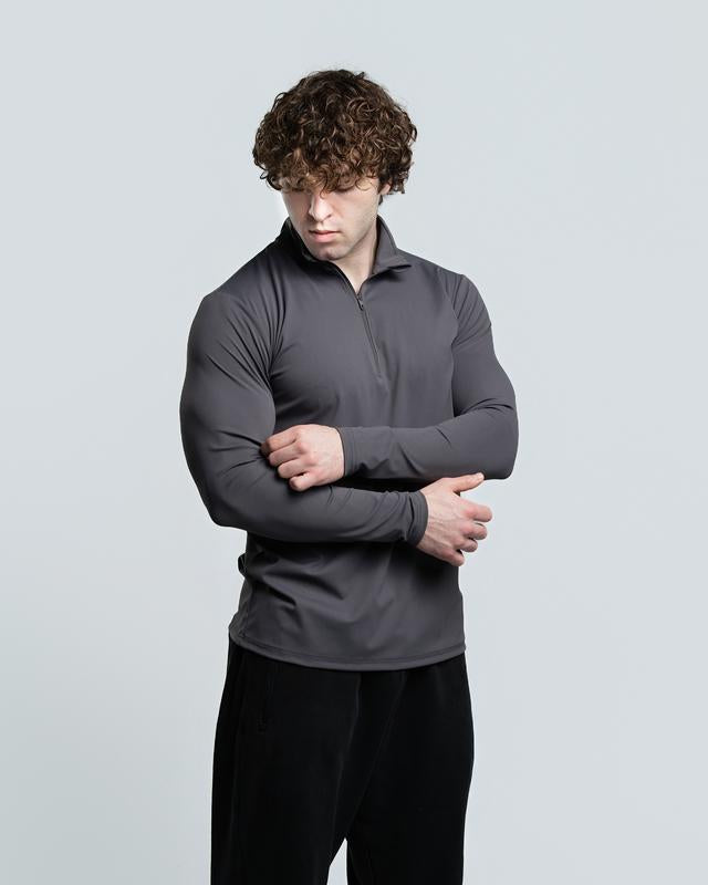 Brushed Nylon Quarter Zip-up Main Image