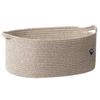 Cesta tejida para mascotas y guarder�a en color marr�n mixto