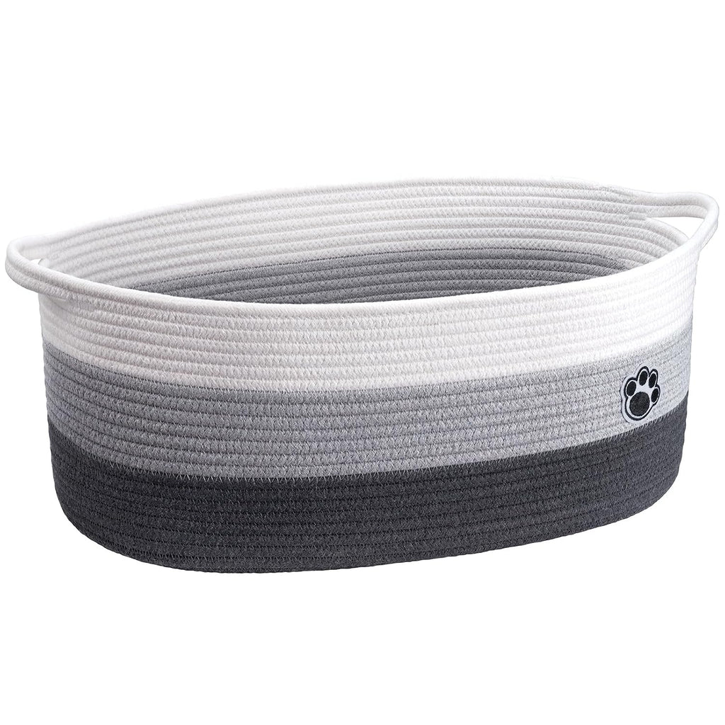Cesta tejida para mascotas y guarder�a en color marr�n mixto