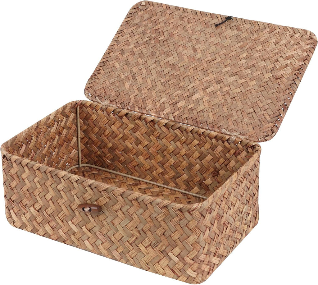 Cesta peque�a de algas marinas con tapa