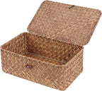 Cesta peque�a de algas marinas con tapa