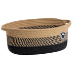Cesta tejida para mascotas y guarder�a en color marr�n mixto