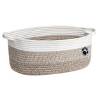 Cesta tejida para mascotas y guarder�a en color marr�n mixto