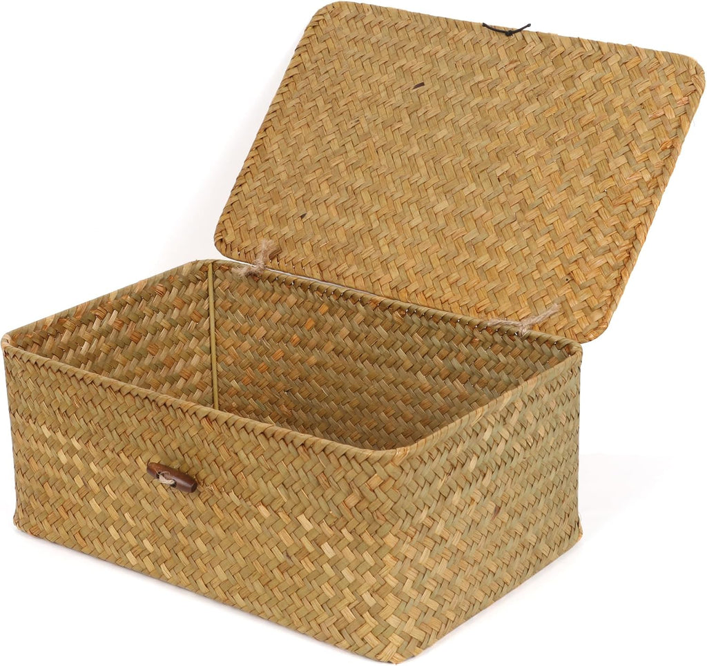 Cesta peque�a de algas marinas con tapa