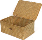 Cesta peque�a de algas marinas con tapa