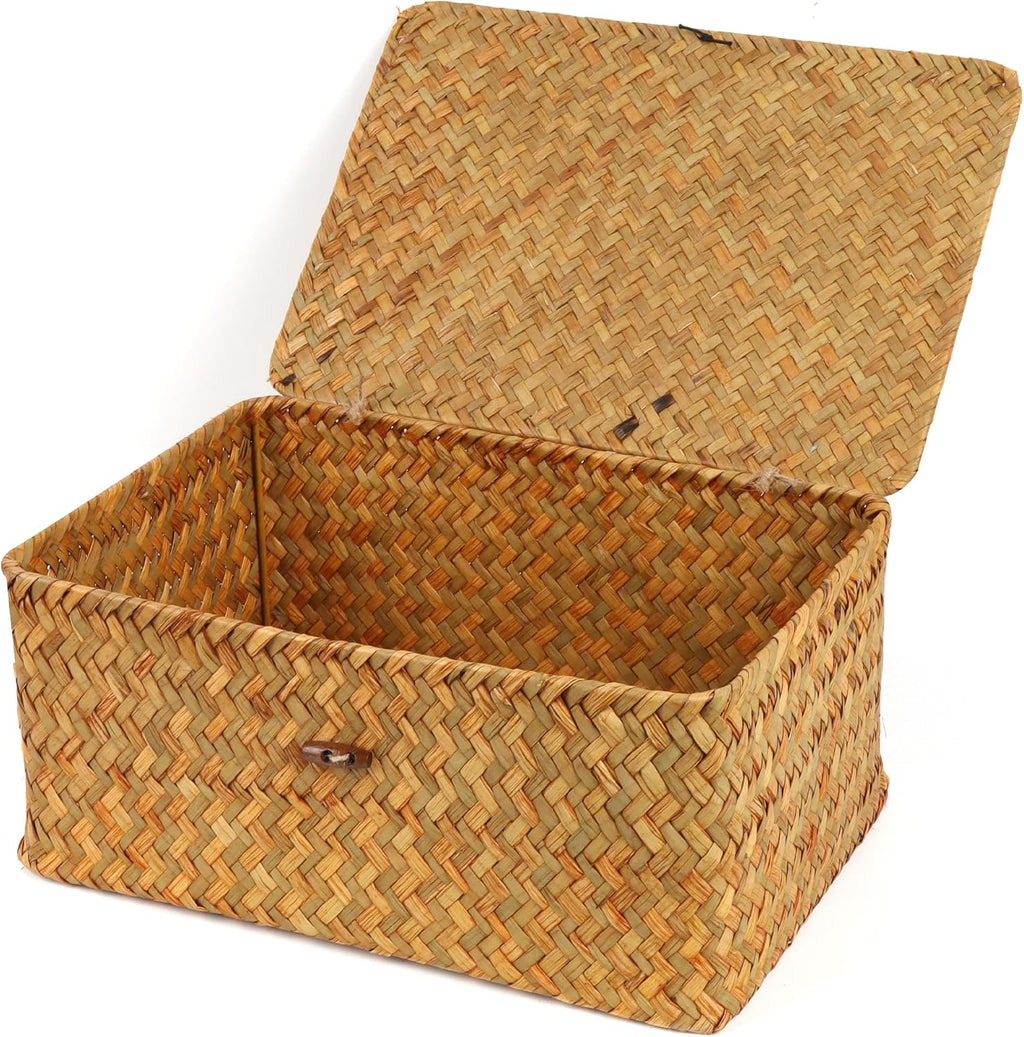 Cesta peque�a de algas marinas con tapa