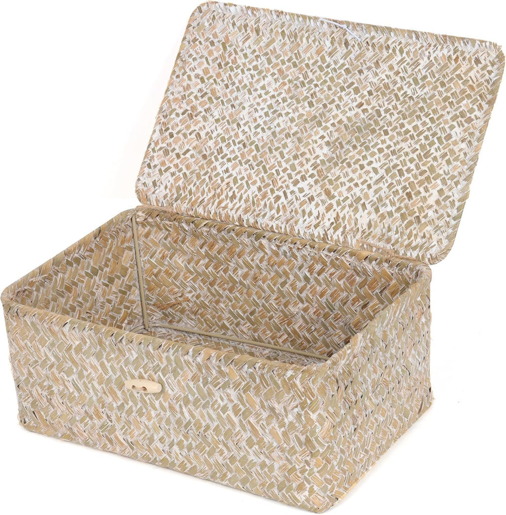 Cesta peque�a de algas marinas con tapa