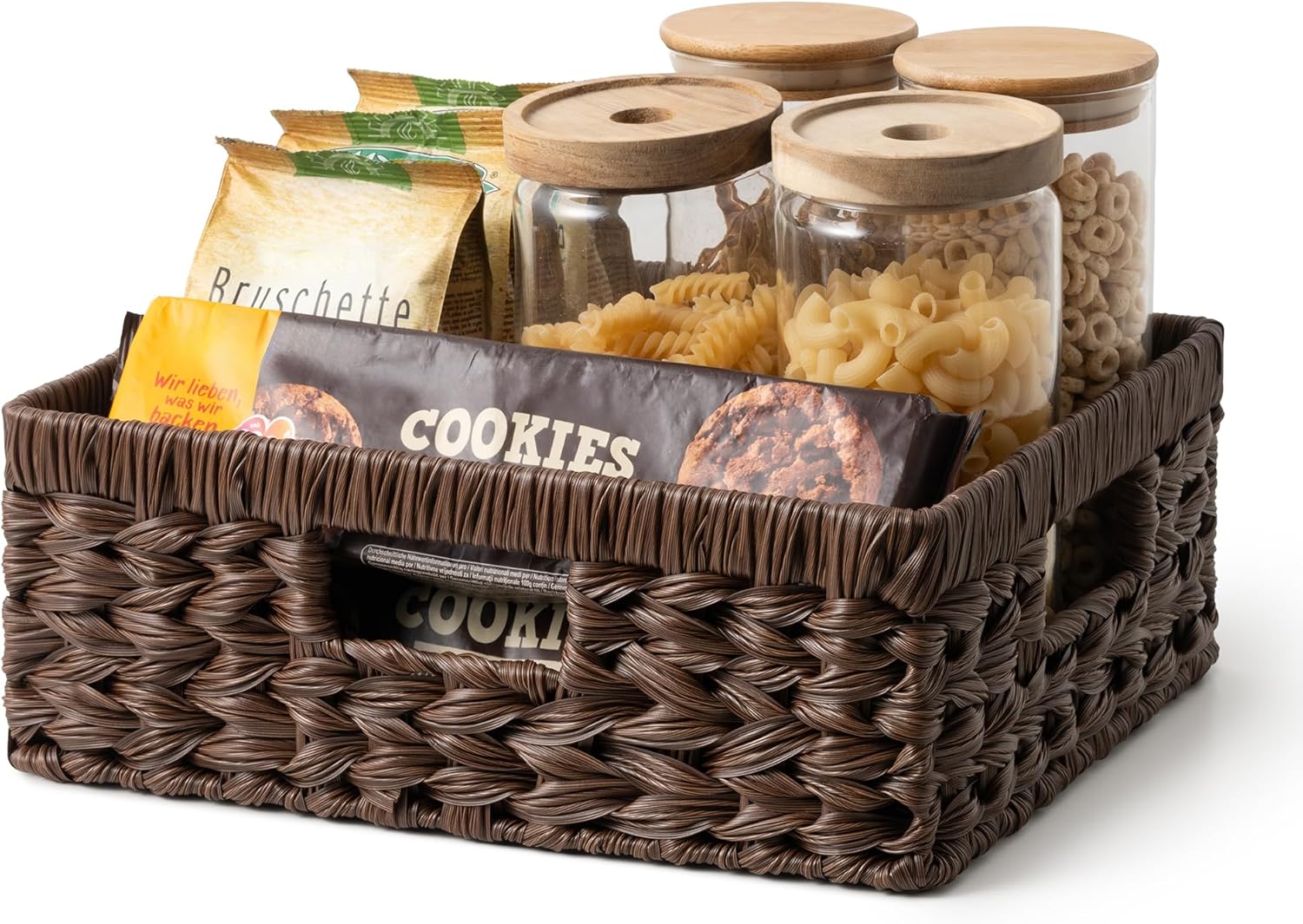 Wicker Storage Baskets for Shelves