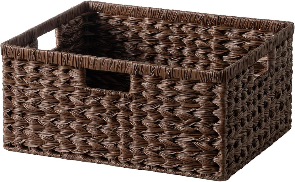 Wicker Storage Baskets for Shelves