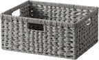 Wicker Storage Baskets for Shelves