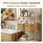 Medium Water Hyacinth Storage Baskets - Set of 2