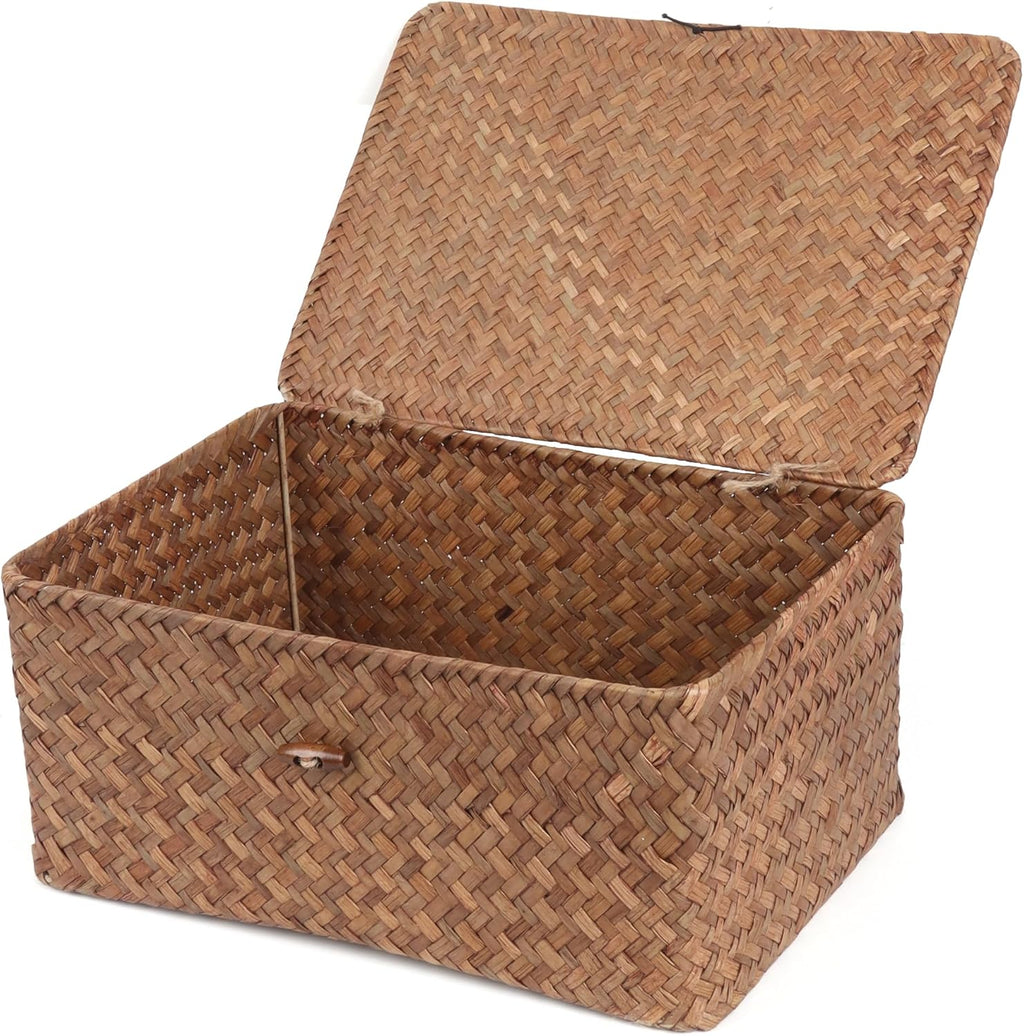 Cesta peque�a de algas marinas con tapa
