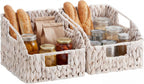 Water Hyacinth Pantry Baskets - Set of 2