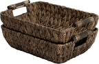Large Water Hyacinth Storage Baskets - Set of 2