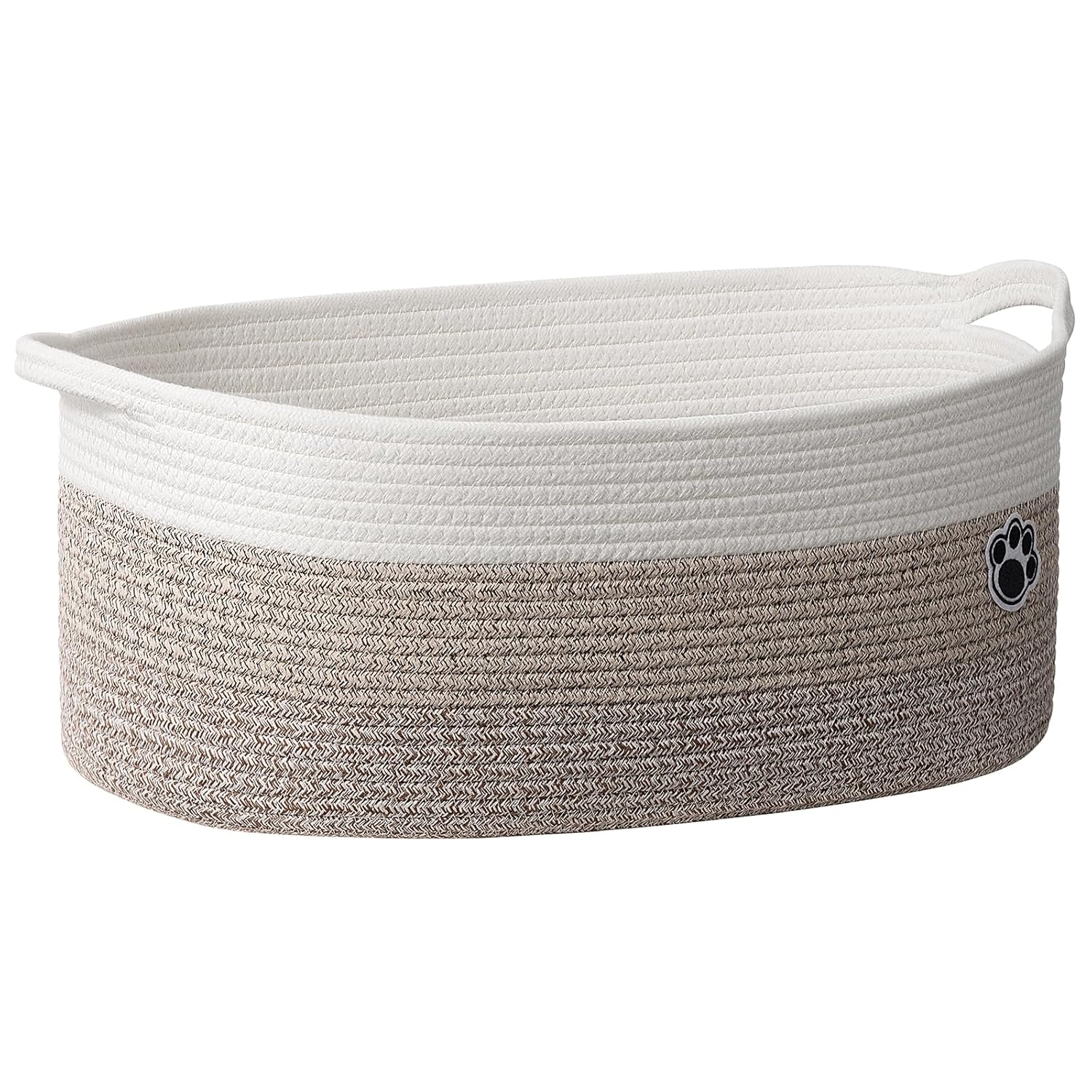 Cesta tejida para mascotas y guarder�a en color marr�n mixto