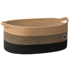 Cesta tejida para mascotas y guarder�a en color marr�n mixto