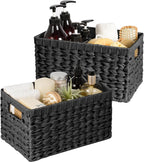 Wicker Storage Baskets for Shelves
