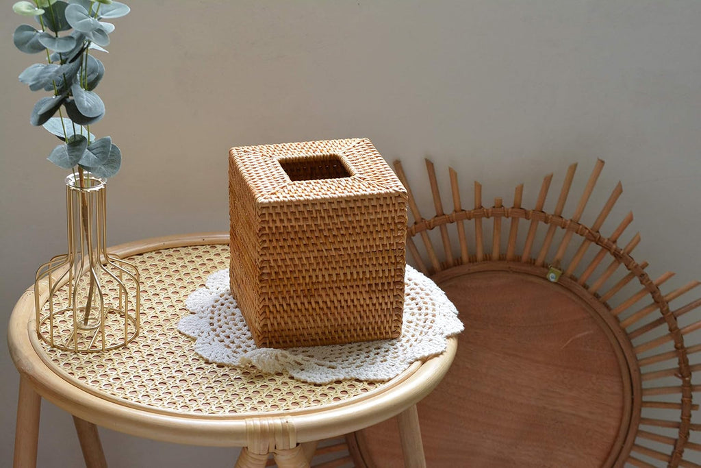 Cubierta de caja de pa�uelos de rat�n natural