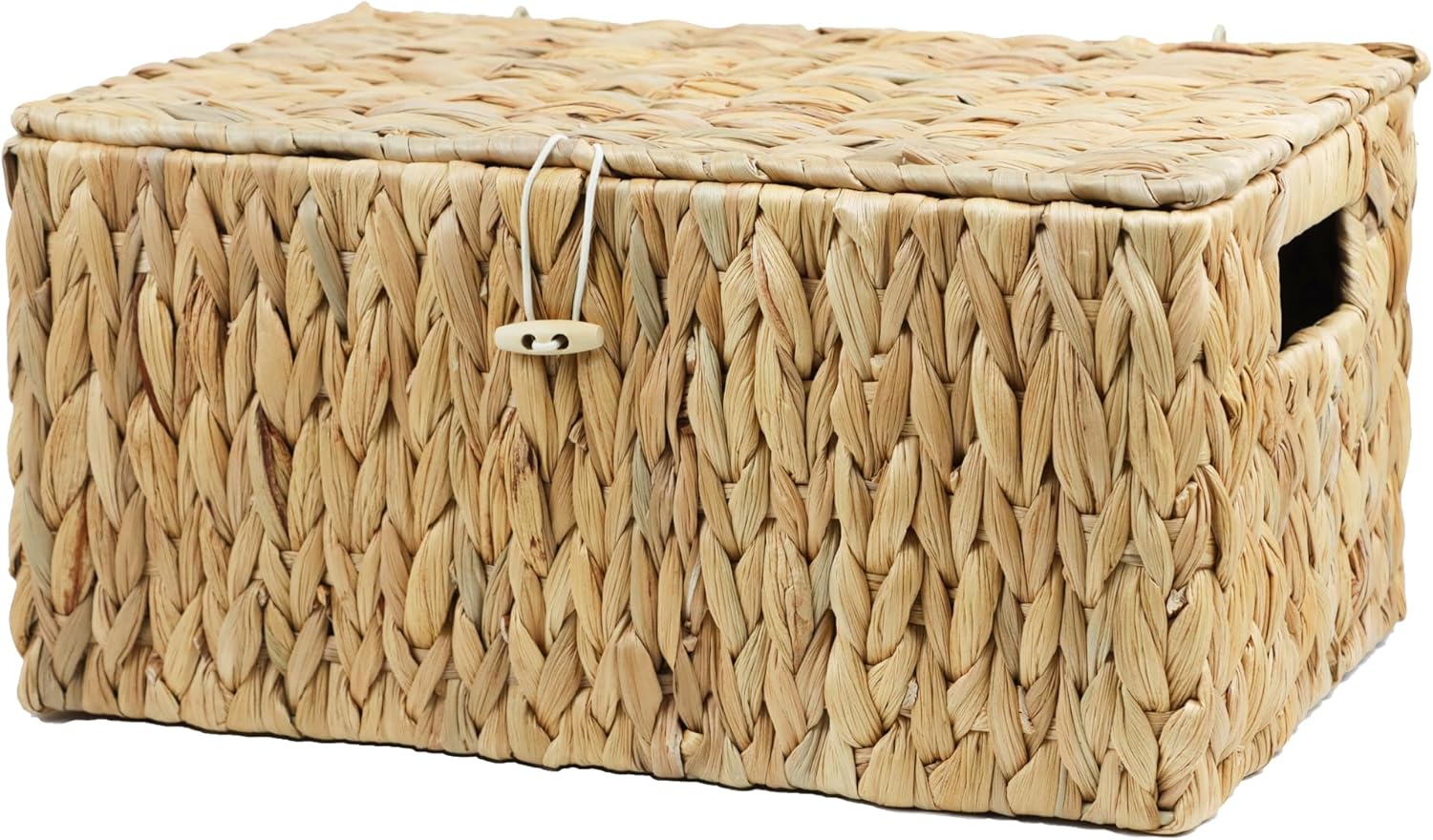 Cesta peque�a de jacinto de agua con tapa