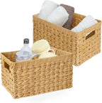 Wicker Storage Baskets for Shelves