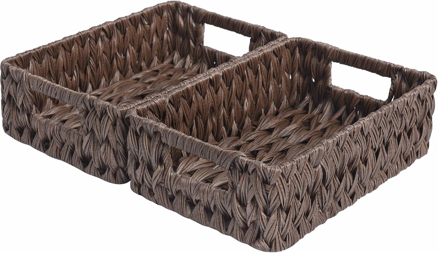 Wicker Storage Baskets for Shelves