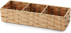 Cesta de mimbre dividida para tanque de inodoro