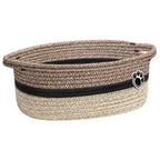 Cesta tejida para mascotas y guarder�a en color marr�n mixto